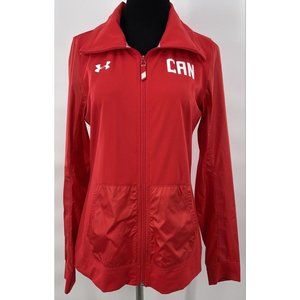 Under‎ Armour Canada Women’s Red Stretch Jacket Size Medium